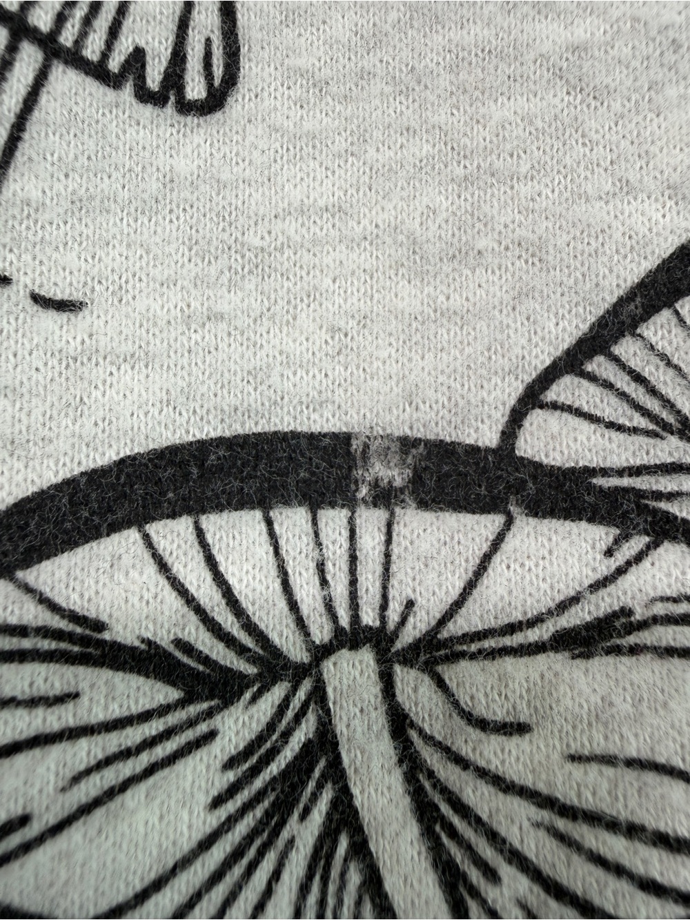 LA Soul Grey & Black Mushroom Crewneck Sweatshirt Approximately Medium Nature - Picture 2 of 9